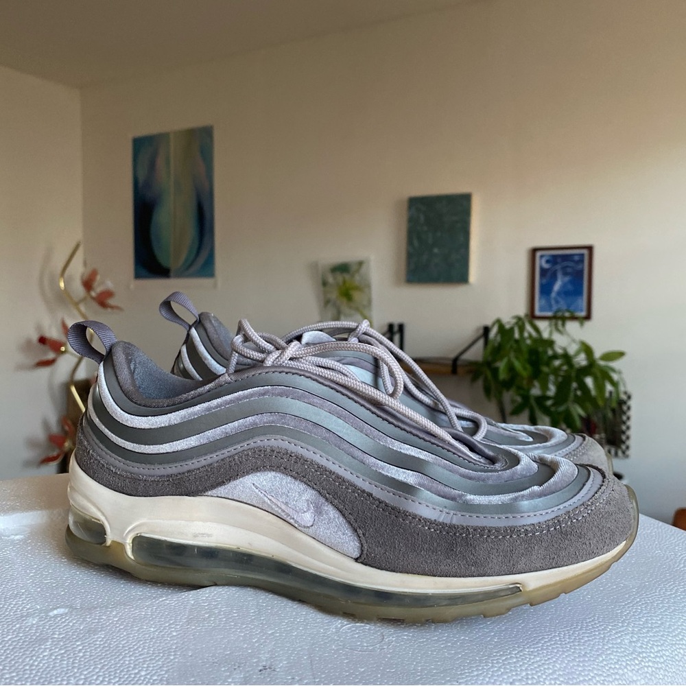 Nike Air Max 97 Ultra 17 in Gunsmoke Grey Velvet Trainers